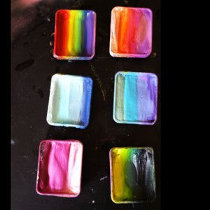 Rainbow Split Cakes and One Strokes ~ Tools for Fast Face Painting