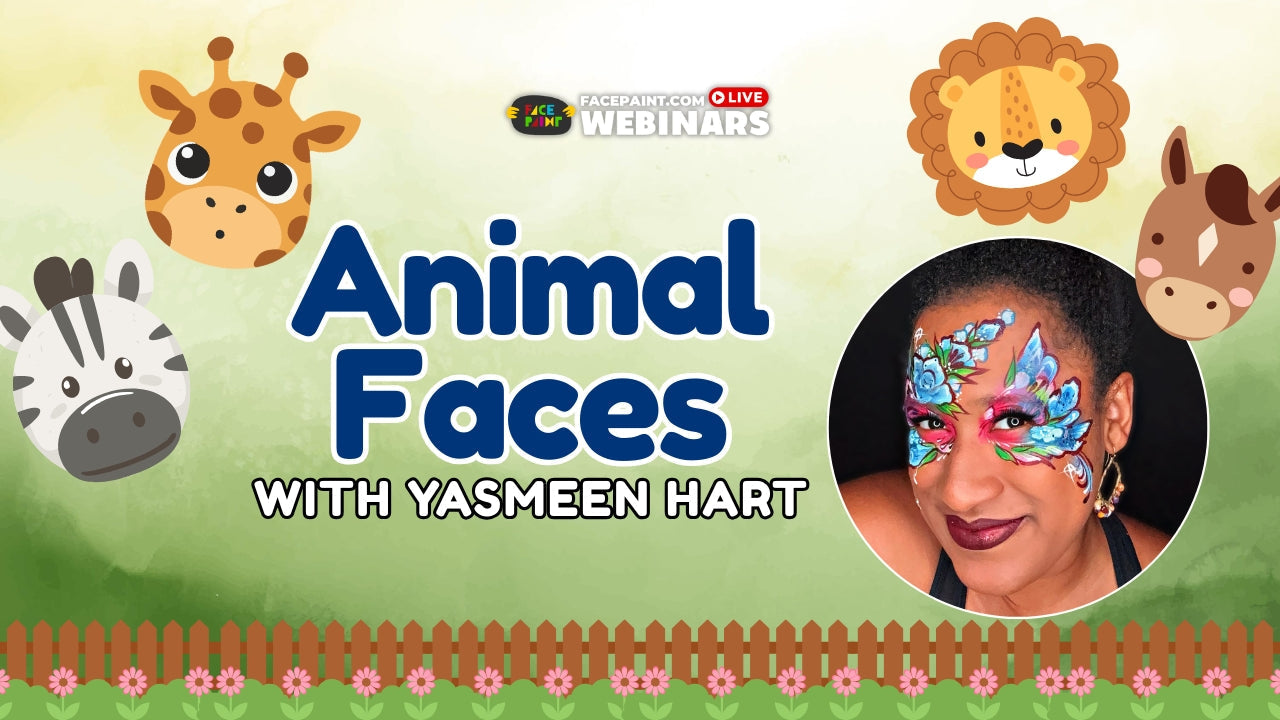 Animal Face Painting Designs with Yasmeen Hart Webinar
