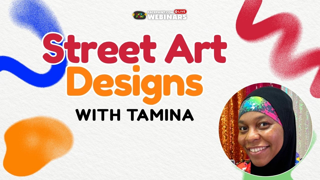 Street Art Face Painting Designs with Tamina Muhammad Webinar