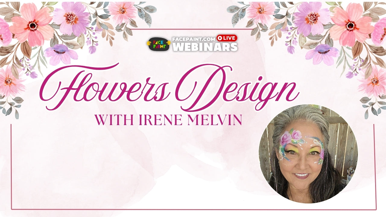 Flower Face Painting Designs with Irene Melvin