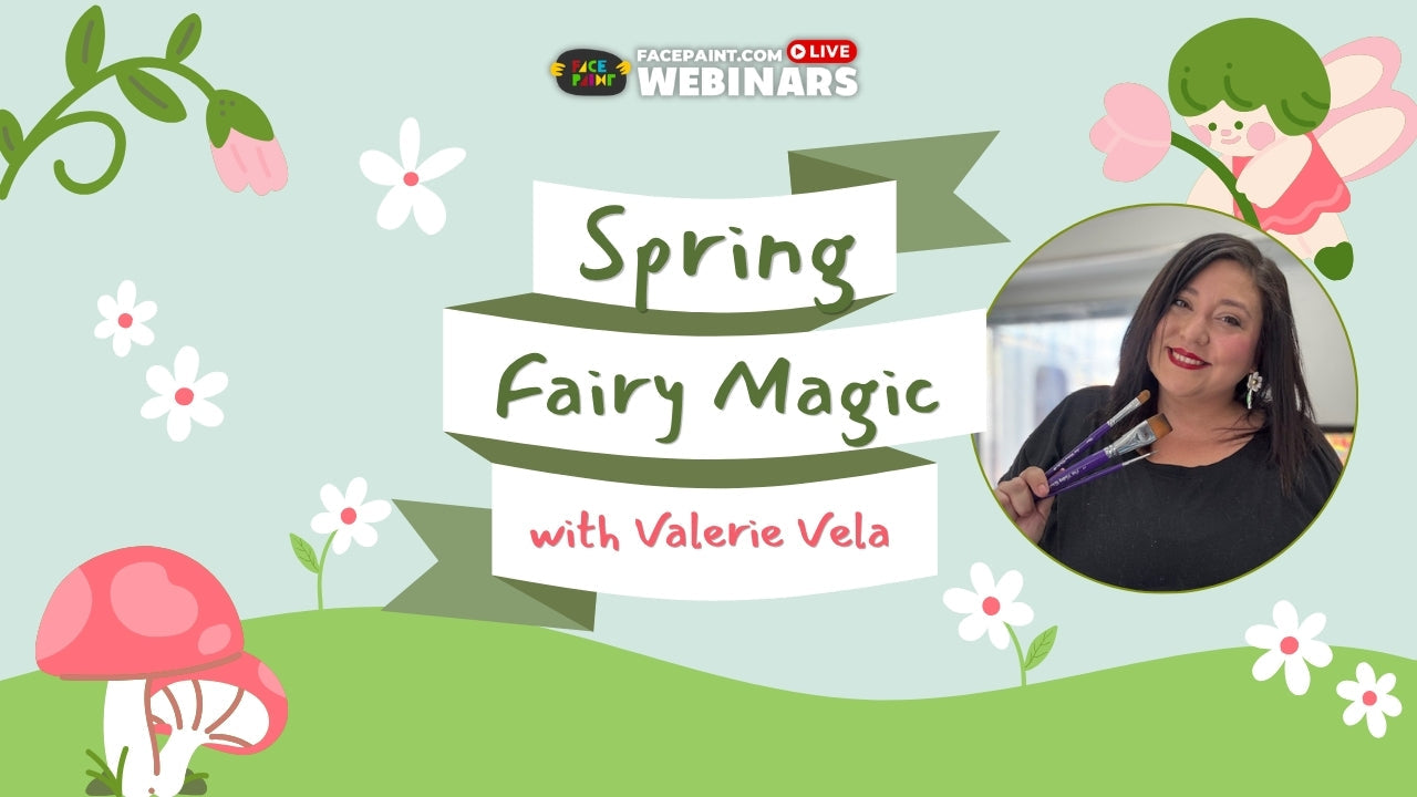 Spring Fairy Face Painting Designs with Valerie Vela Webinar