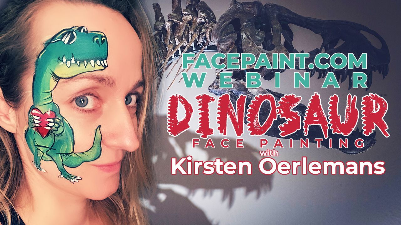 Webinar: Dinosaur Face Painting with Kirsten Oerlemans