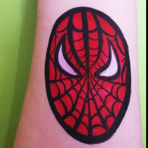 Super Spiderman Cheek Art