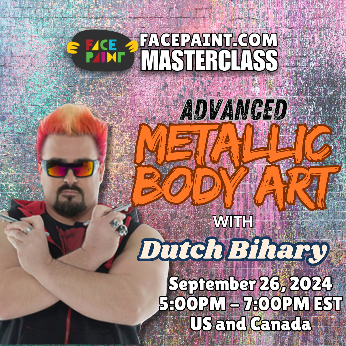 Dutch Bihary (Metallic Body Art) Advanced Masterclass