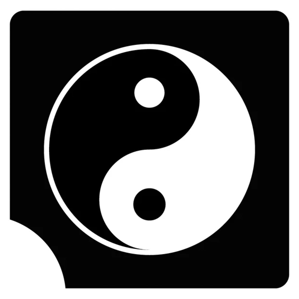 Art Factory Glitter Tattoo Stencil - Ying Yang Perfect 591 (5/PK)