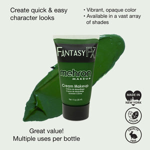 Mehron Fantasy FX Face Paint Tubes - Green G (1 oz)