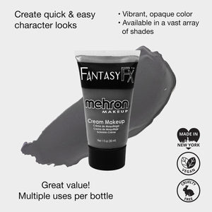 Mehron Fantasy FX Face Paint Tubes - Monster Gray MG (1 oz)