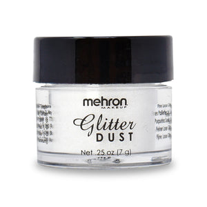 Mehron Glitter Dust - Opalescent White W (0.25 oz/7 gm)