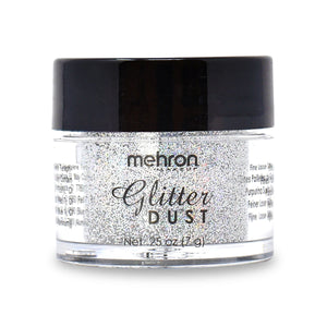 Mehron Glitter Dust - Holographic Silver H (0.25 oz/7 gm)