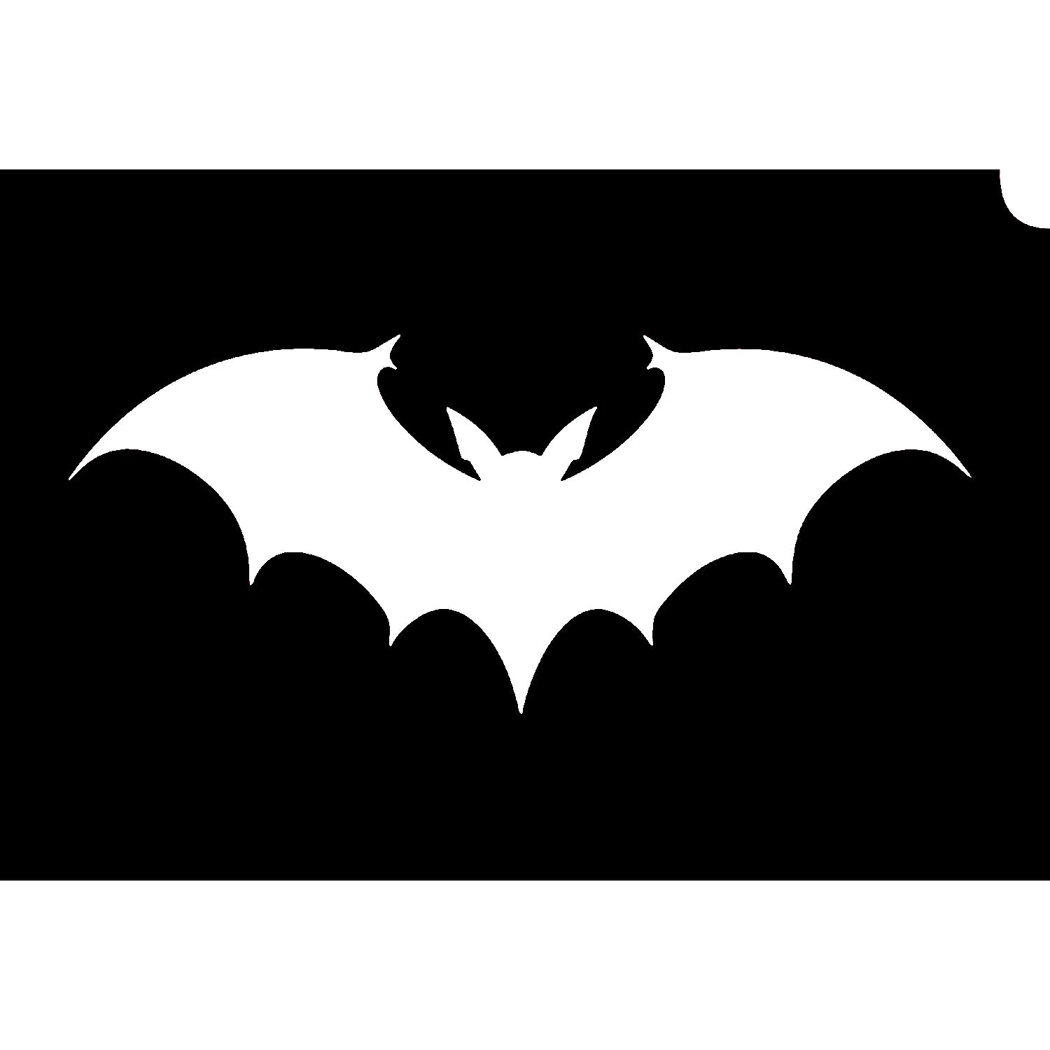 Glimmer Body Art Glitter Tattoo Stencil - Wicked Bat (5/pack)