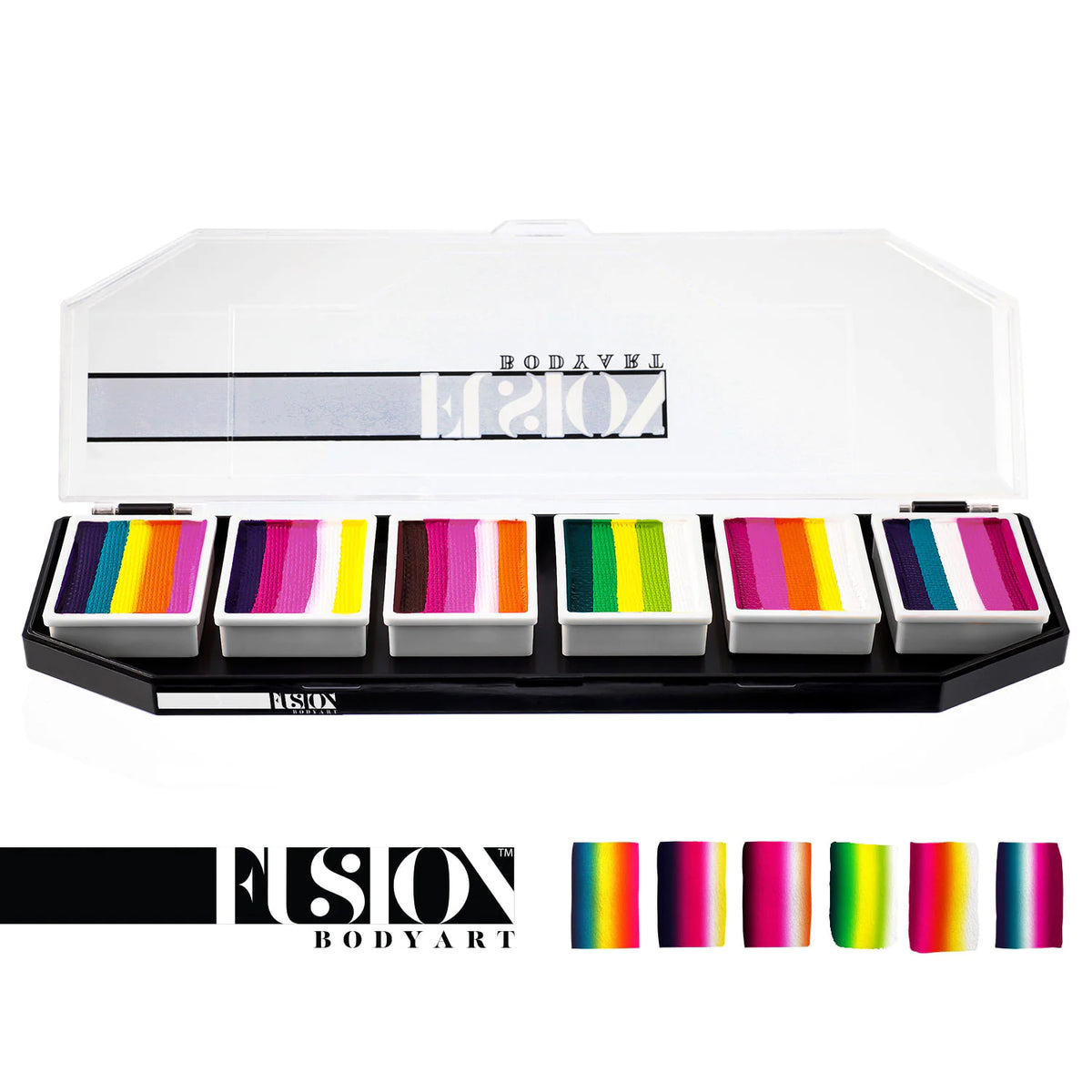 Fusion Body Art Spectrum FX Palette - Leanne's Butterfly (Non Neon) (6 Cakes/10 gm)