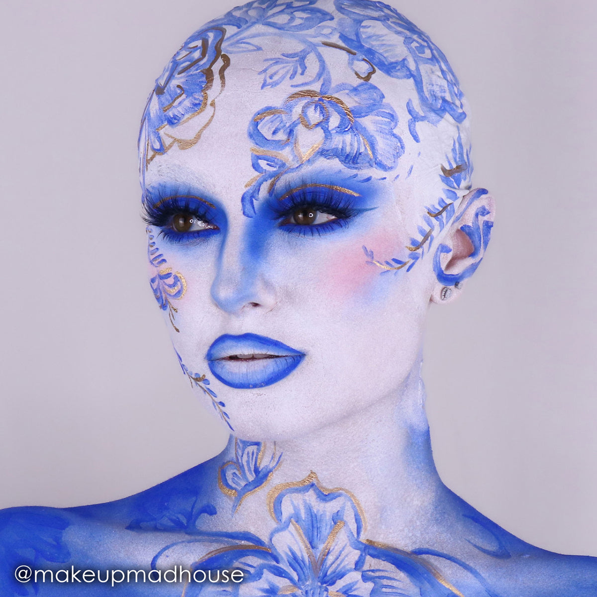 Mehron StarBlend Cake Makeup - Blue (2 oz)