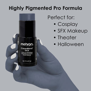 Mehron CreamBlend Stick Makeup - Monster Gray