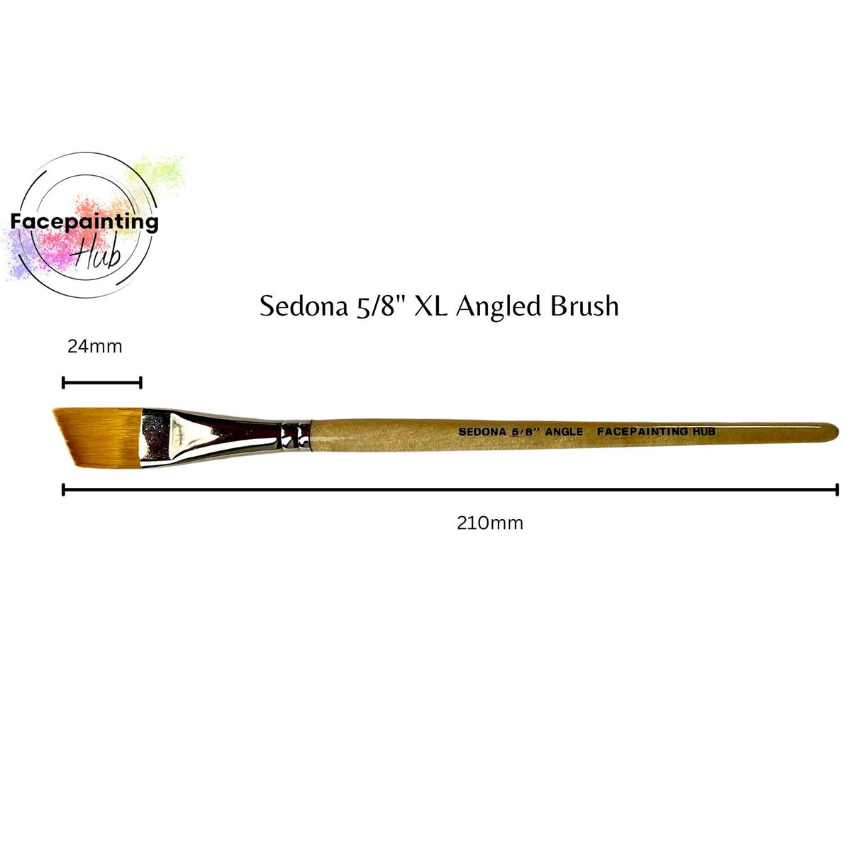 Facepainting Hub Angle Brush - Sedona XL (5/8")
