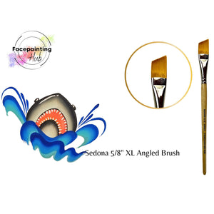 Facepainting Hub Angle Brush - Sedona XL (5/8")