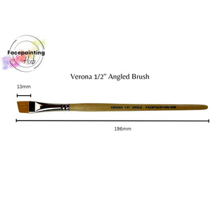Facepainting Hub Angle Brush Brush- Verona (1/2")