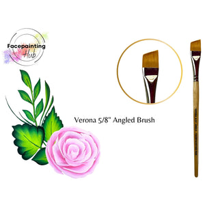 Facepainting Hub Angle Brush Brush - Verona (5/8")