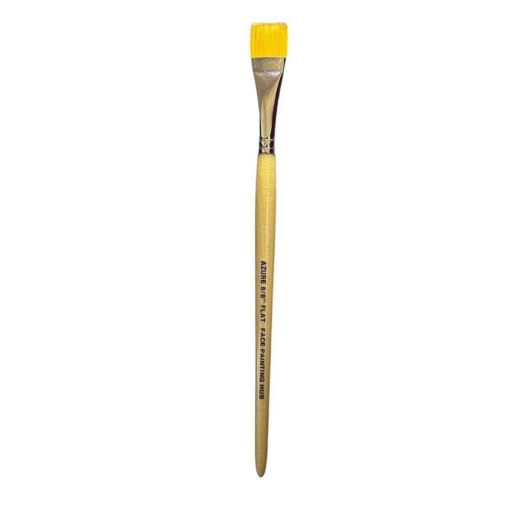 Facepainting Hub - Azure Flat Brush (5/8")