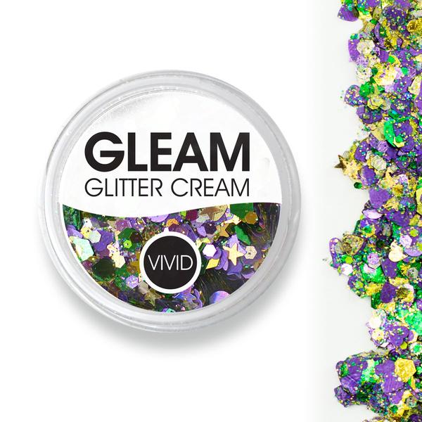 VIVID Gleam Chunky Glitter Cream - Mardi Party