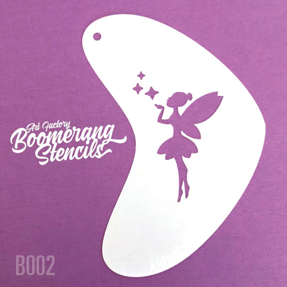 Art Factory Boomerang Stencil - Pixie Kiss (B002)