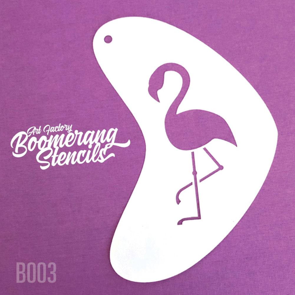Art Factory Boomerang Stencil - Flamingo (B003)