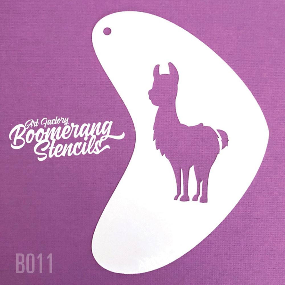 Art Factory Boomerang Stencil - Llama (B011)
