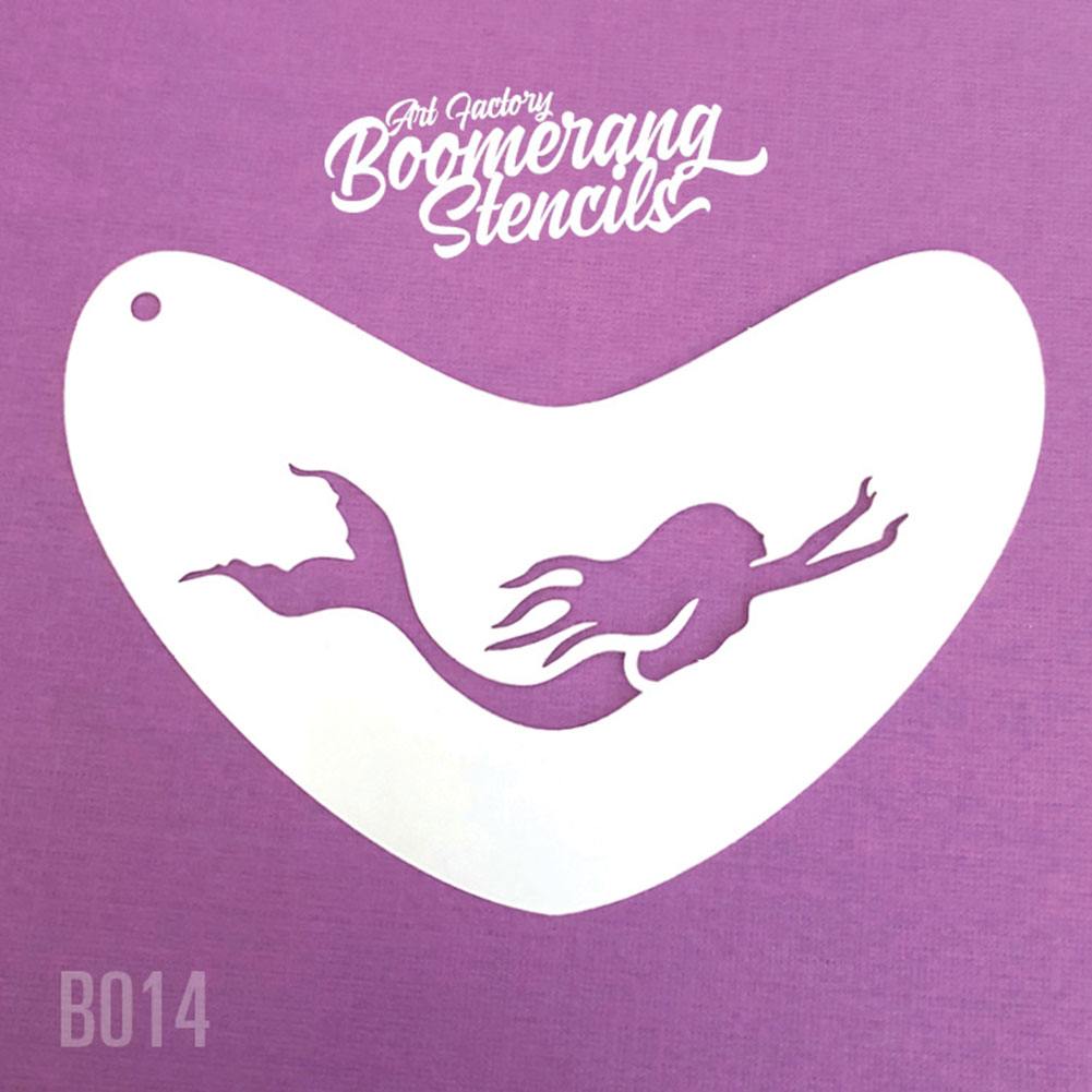 Art Factory Boomerang Stencil - Mermaid Swimming (B014)