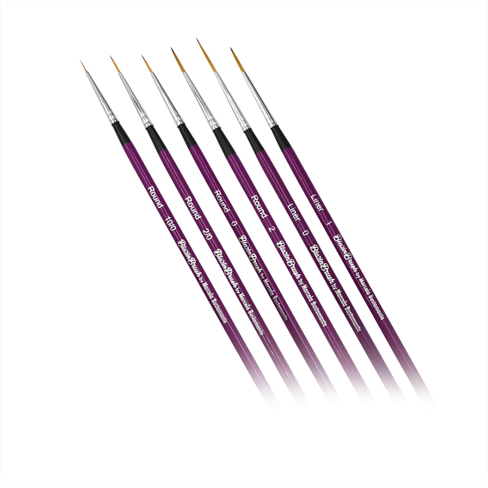 Blazin Brush by Marcela Bustamante - Details Collection - Set of 6