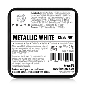 Kraze FX Face Paint - Metallic White (25 gm)