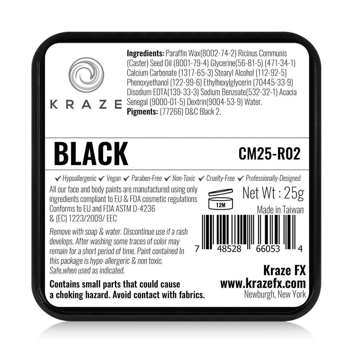 Kraze FX Face Paint - Black (25 gm)