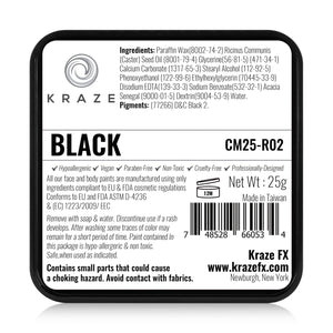Kraze FX Face Paint - Black (25 gm)