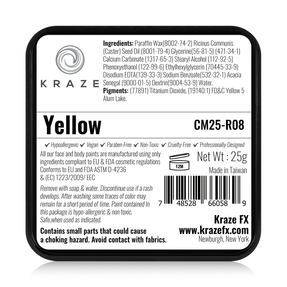 Kraze FX Face Paint - Yellow (25 gm)