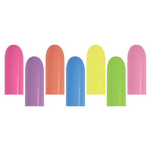 Betallatex Solid Latex Nozzles Up Balloons - 260B Assortment (50/bag)