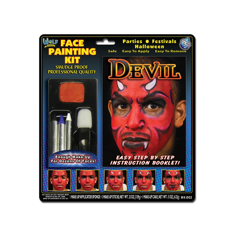 Wolfe Devil Face Painting Kit