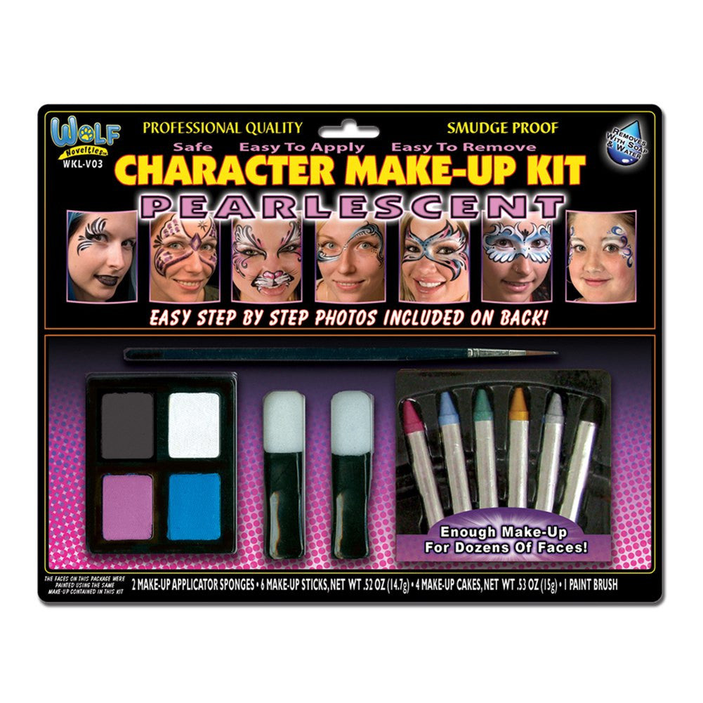 Wolfe Character Pearlescent Face Painting Kit