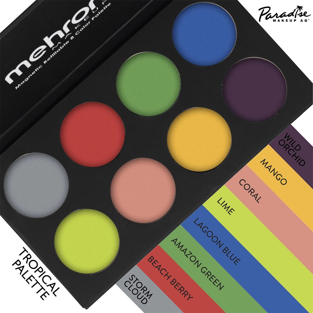 Paradise Tropical Face Paint Palettes (8 Colors)