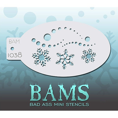 Bad Ass Mini Stencils - Snowy - BAM1038
