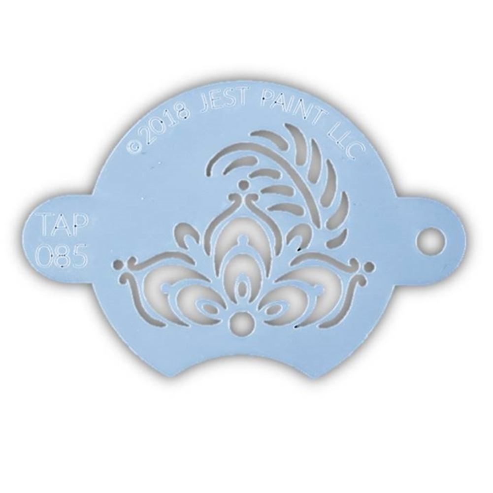 TAP Face Painting Stencil - Henna Fancy Flower Centerpiece (085)