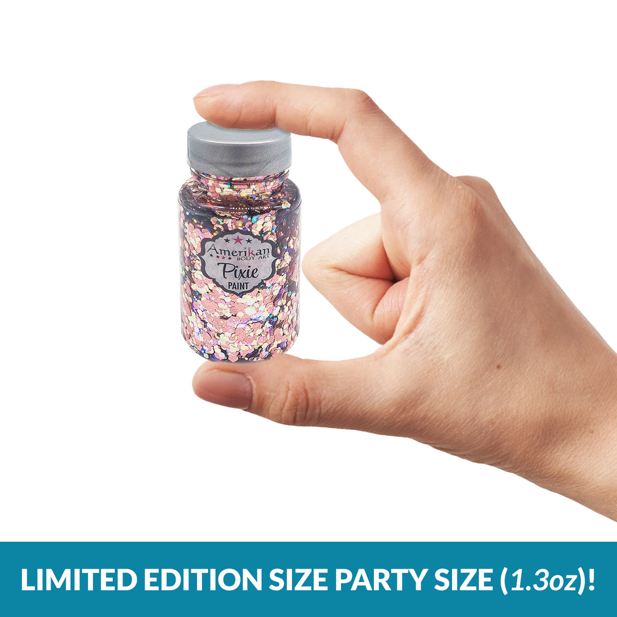 Pixie Paint Glitter Gel - Be Mine  - Limited Edition Party Size 1.3 oz