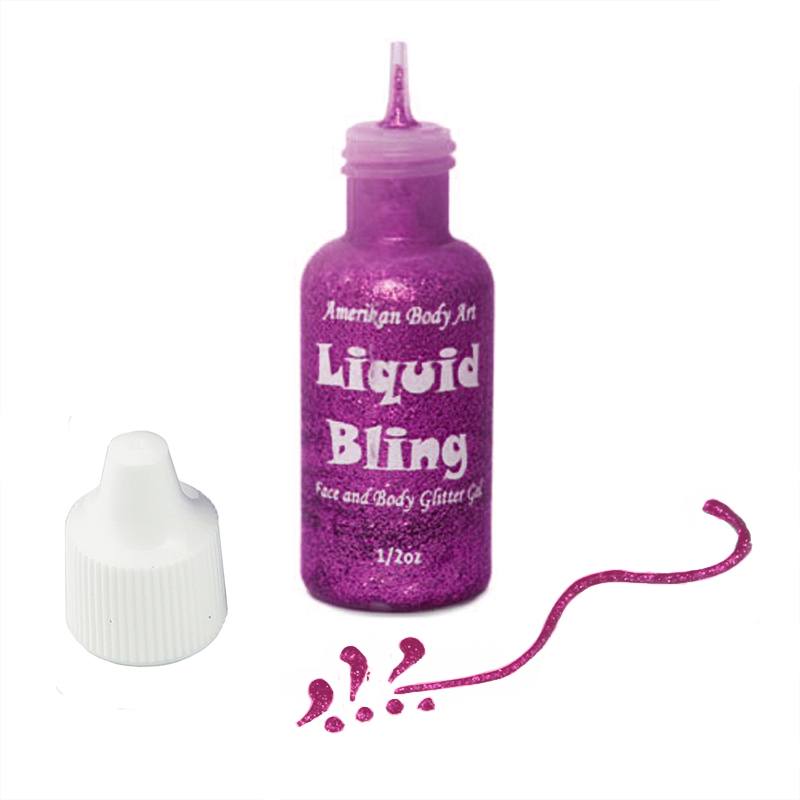 Amerikan Body Art Liquid Bling Glitter - Fuchsia Pink (0.5 oz)