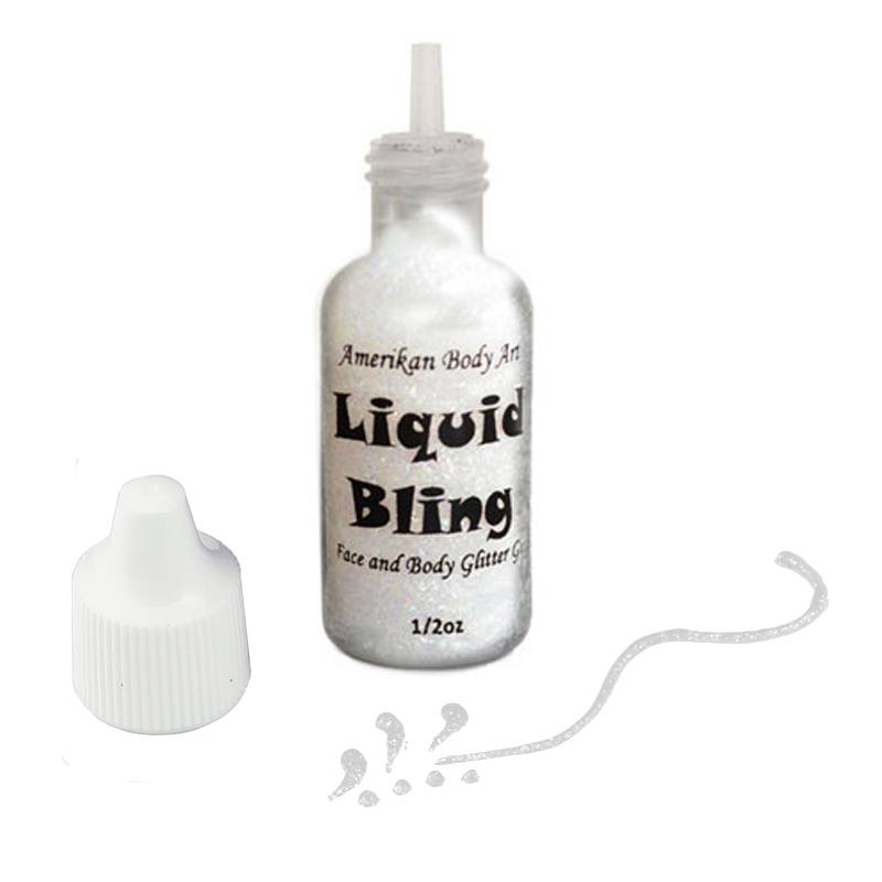 Amerikan Body Art Liquid Bling Glitter - Sparkle White (0.5 oz)