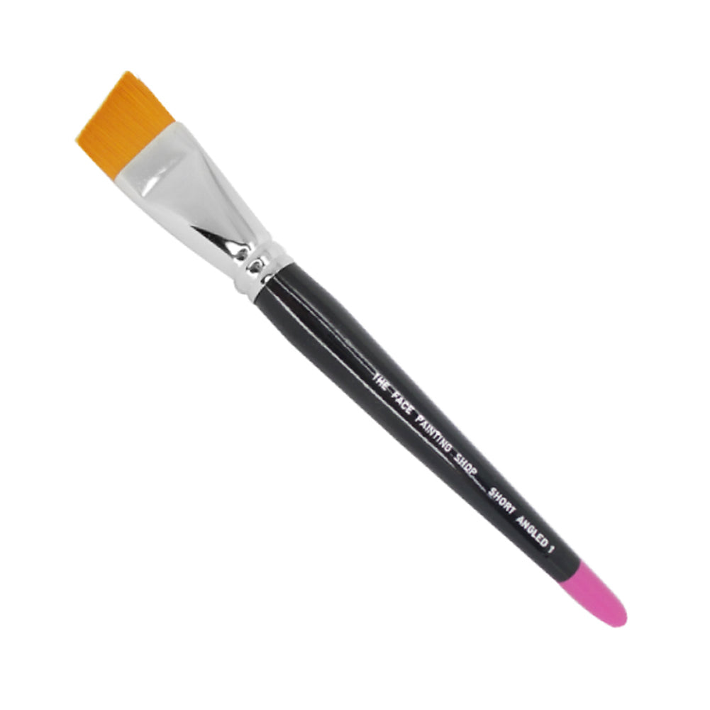 The Face Painting Shop Brush - Short Angled (1")