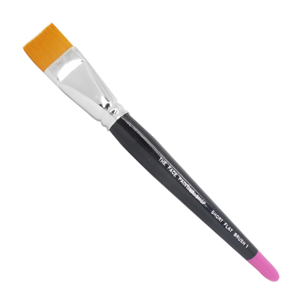 The Face Painting Shop Brush - Short Flat (1")