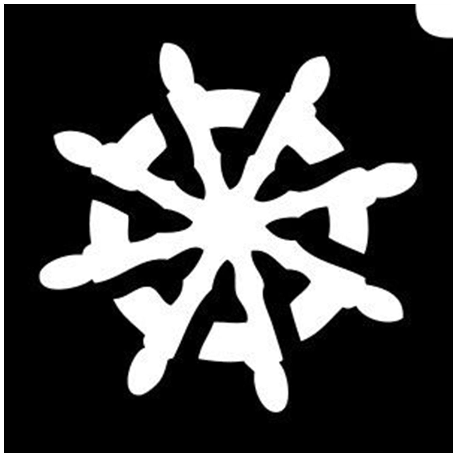 Glimmer Body Art Glitter Tattoo Stencil - Ship Wheel (5/pack)