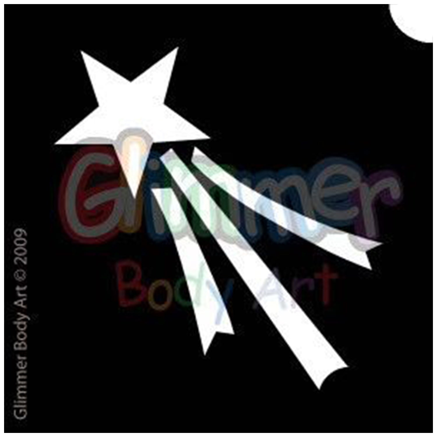 Glimmer Body Art Glitter Tattoo Stencil - Pixie Wand (5/pack)