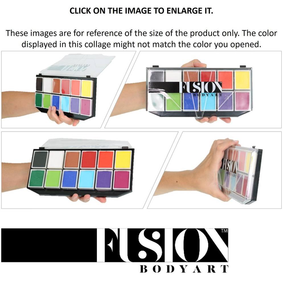 Fusion Body Art Sampler Face Painting Palette (12 Colors/7 gm)