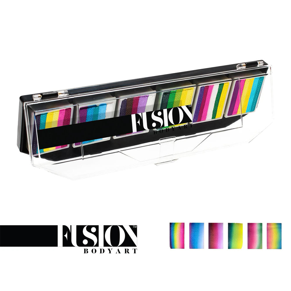Fusion Body Art Spectrum FX Palette - Leanne's Pretty Rainbow (6 Cakes/10 gm)