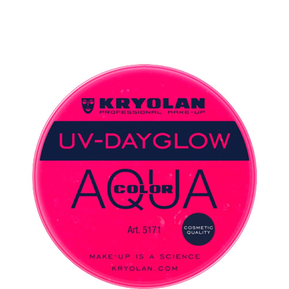 Kryolan Aquacolor Cosmetic Grade UV-Dayglow - Magenta (8 ml)