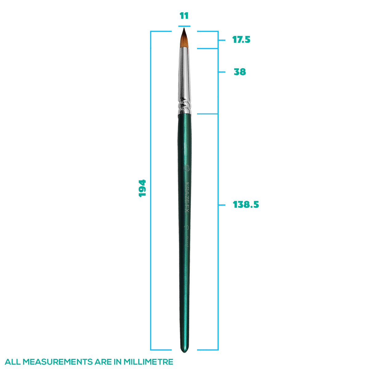 Kraze FX Petal Brush (3/16")