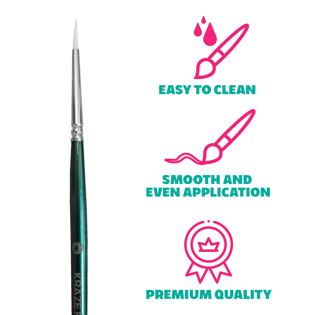 Kraze FX #1 Round Brush (1/16")